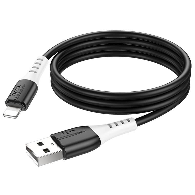 Hoco Silicone Charging Data Cable USB-A to Lightning 1m X82
