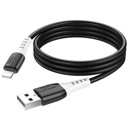 Hoco Silicone Charging Data Cable USB-A to Lightning 1m X82