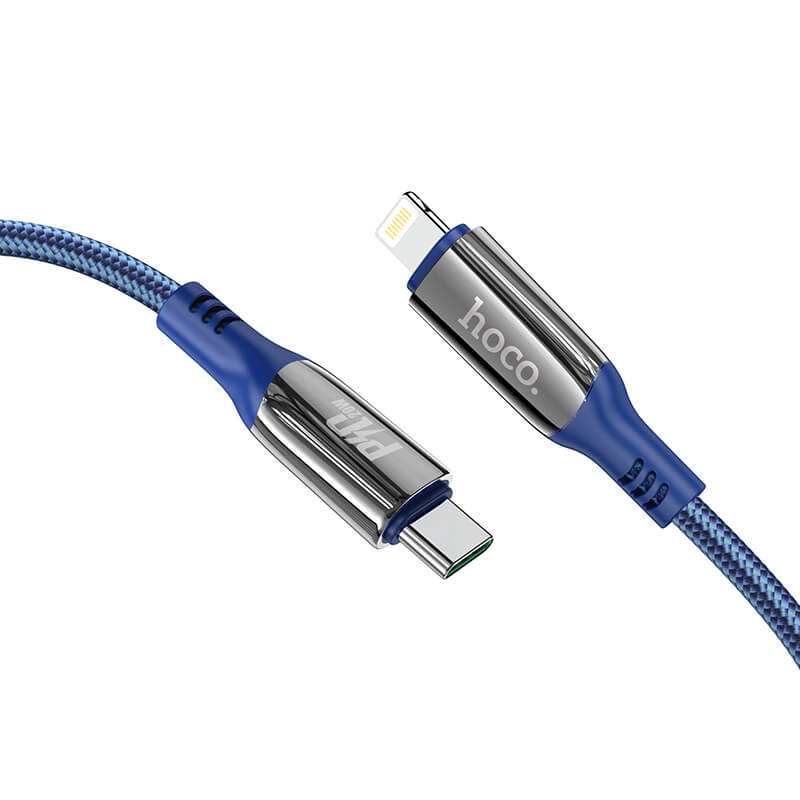 Hoco Type-C to Lightning Led PD 20W Extreme Charging Data Cable S51