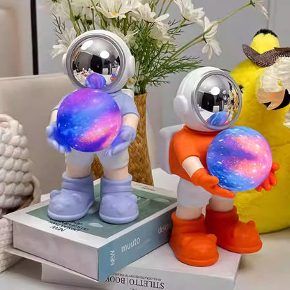 Mobie Compact Multifunctional Astronaut Ornament Bluetooth Speaker Night Light YM-127