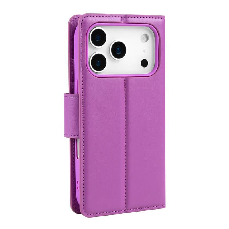 Compatible with iPhone 17 Pro Hanman Mill Series Leather Wallet Flip Case