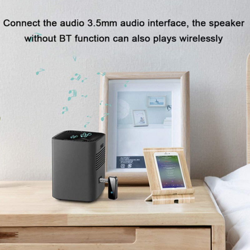 AUX Vehicle BT Receiver 2-in-1 BT Transmitters BT 5.0 Audio Adapter for Computer