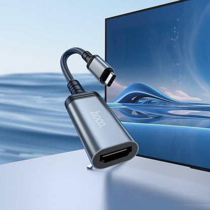Hoco HDMI to Type-C 4K 30Hz Braided Cable 0.2m UA43A