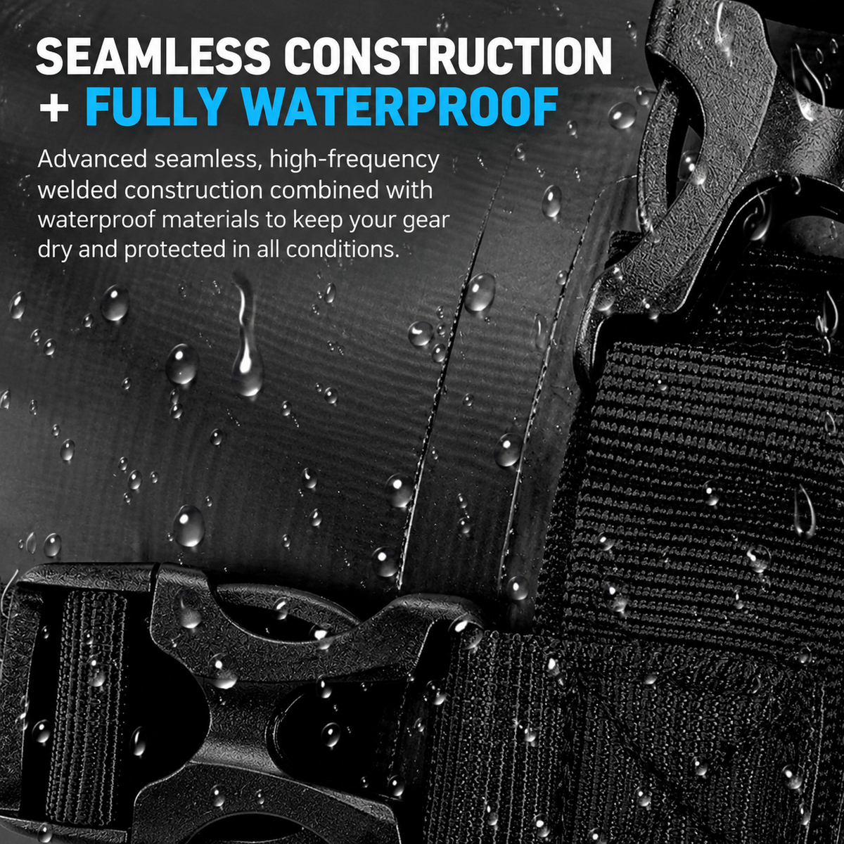 Motorcycle Waterproof PVC Crash Bar Bag – 5–8L Roll-Top Adventure Storage Pouch BQF1125