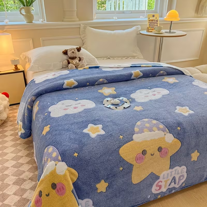 Throw Blankets for Couch & Bed Cozy Fuzzy Blanket Super Soft 200*230cm