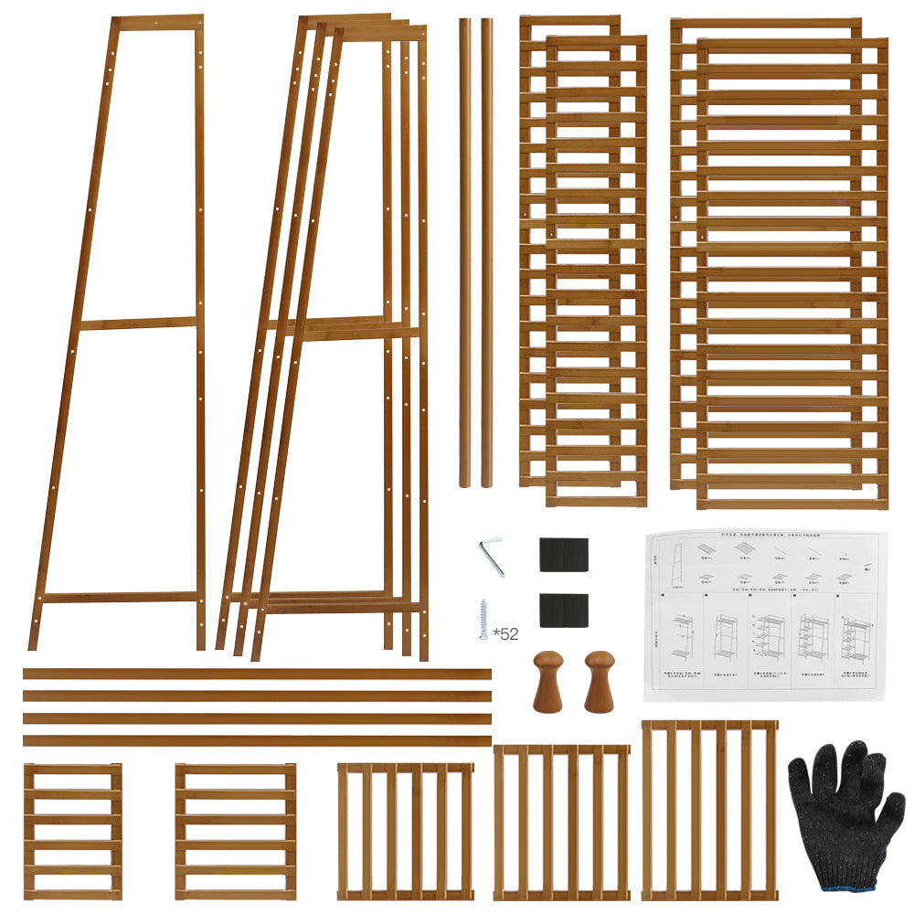 Bamboo Wardrobe Clothes Rack