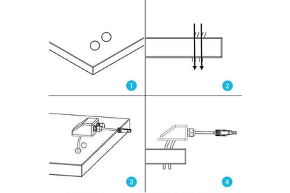 Double Hole Caravan Roof Boat Cable Entry Gland Solar Panel Mounting