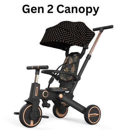 Birthday Gift-7 in1 Smart Folding Two-way Kid Trike Bike/ Stroller-Pink