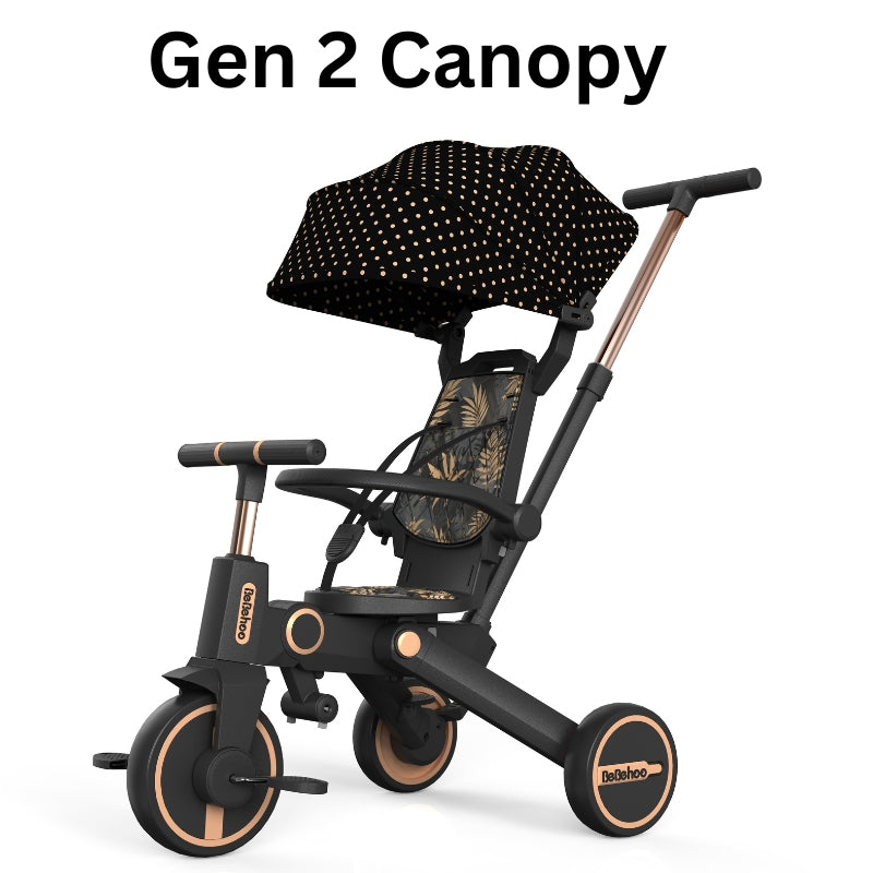 Birthday Gift-7 in1 Smart Folding Two-way Kid Trike Bike/ Stroller-Blue