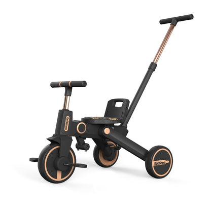 Birthday Gift-7 in 1 Smart Folding Two-way Kid Trike Bike/ Stroller-Black