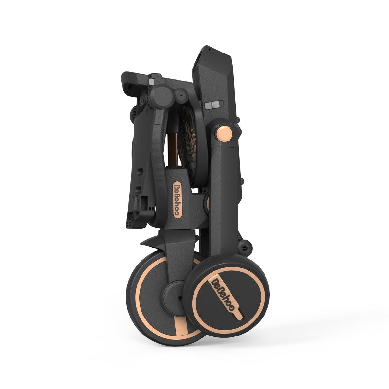 Birthday Gift-7 in 1 Smart Folding Two-way Kid Trike Bike/ Stroller-Black