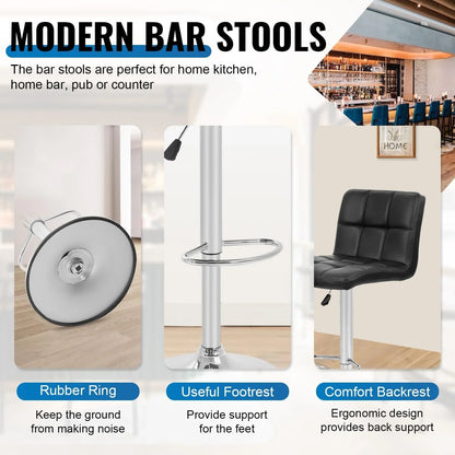 Bar Stool Height Adjustable Bar Stool Set of 2pcs