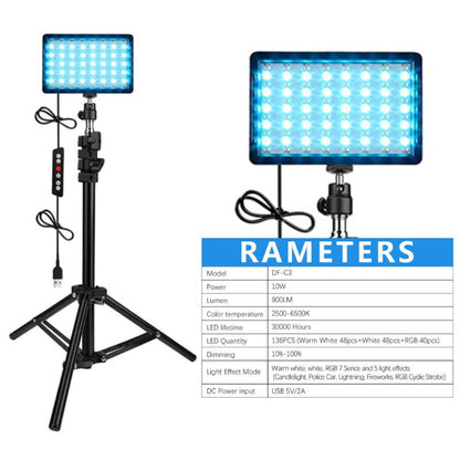 70 LED Video Light with Tripod Stand 1.2M