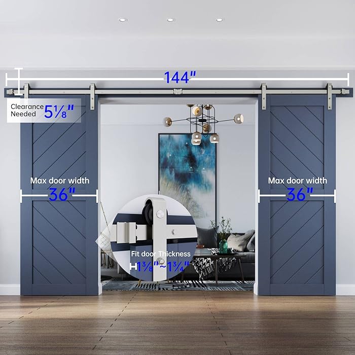 4M Barn Door Hardware