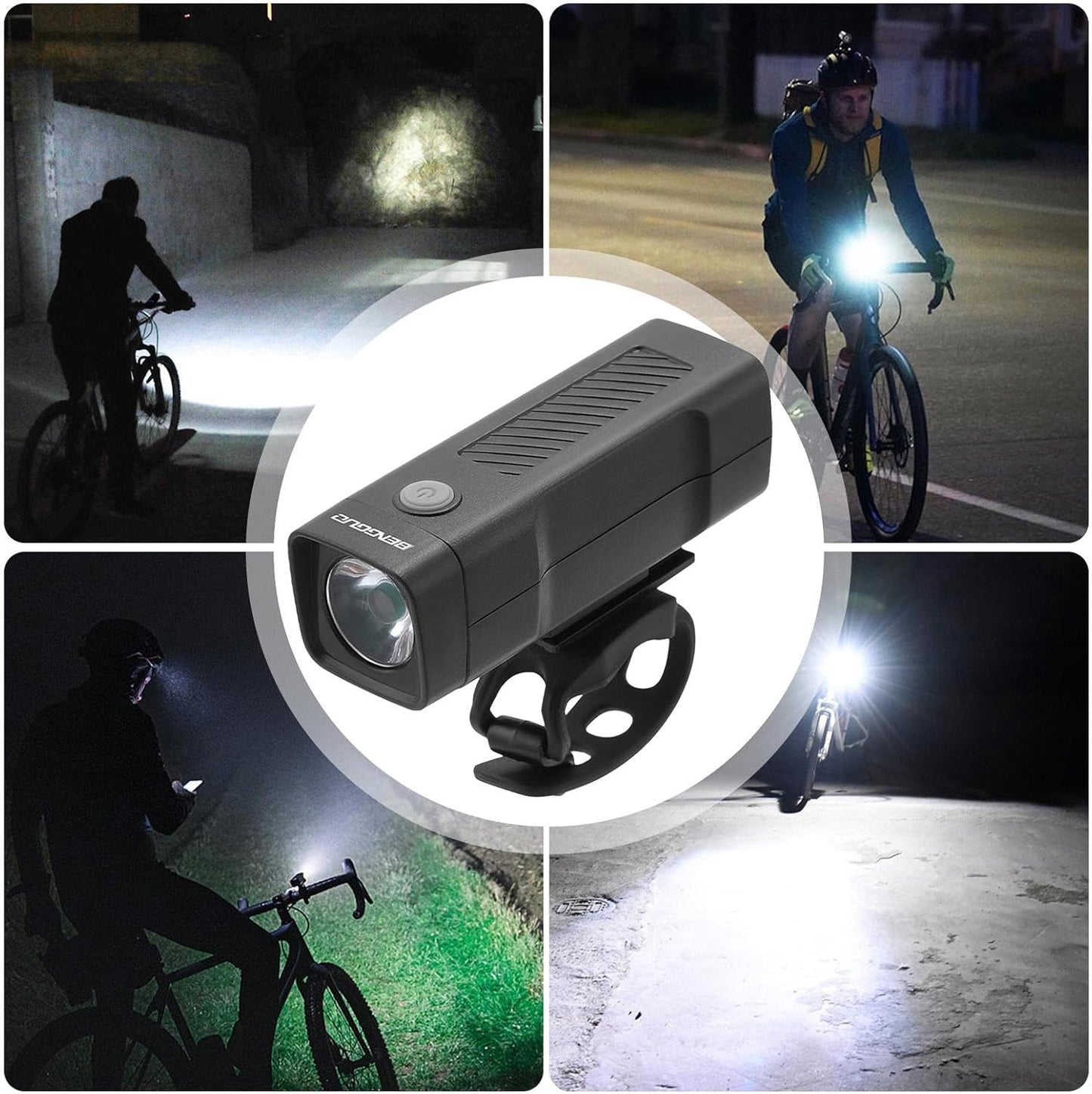 Bicycle Front Light Rechargeable 3 Modes High Lumens TG110017