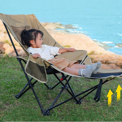 URBAN WAVE Breathable Mesh Reclining Camp Chair with Footrest YQ13510