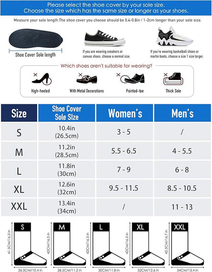 Ecotrek Waterproof Shoe Covers – Rain Boot Protectors with Reflective Strip for Men & Women YR15639