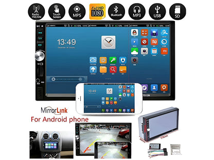 7" Double DIN Car Stereo Bluetooth MP5 Player