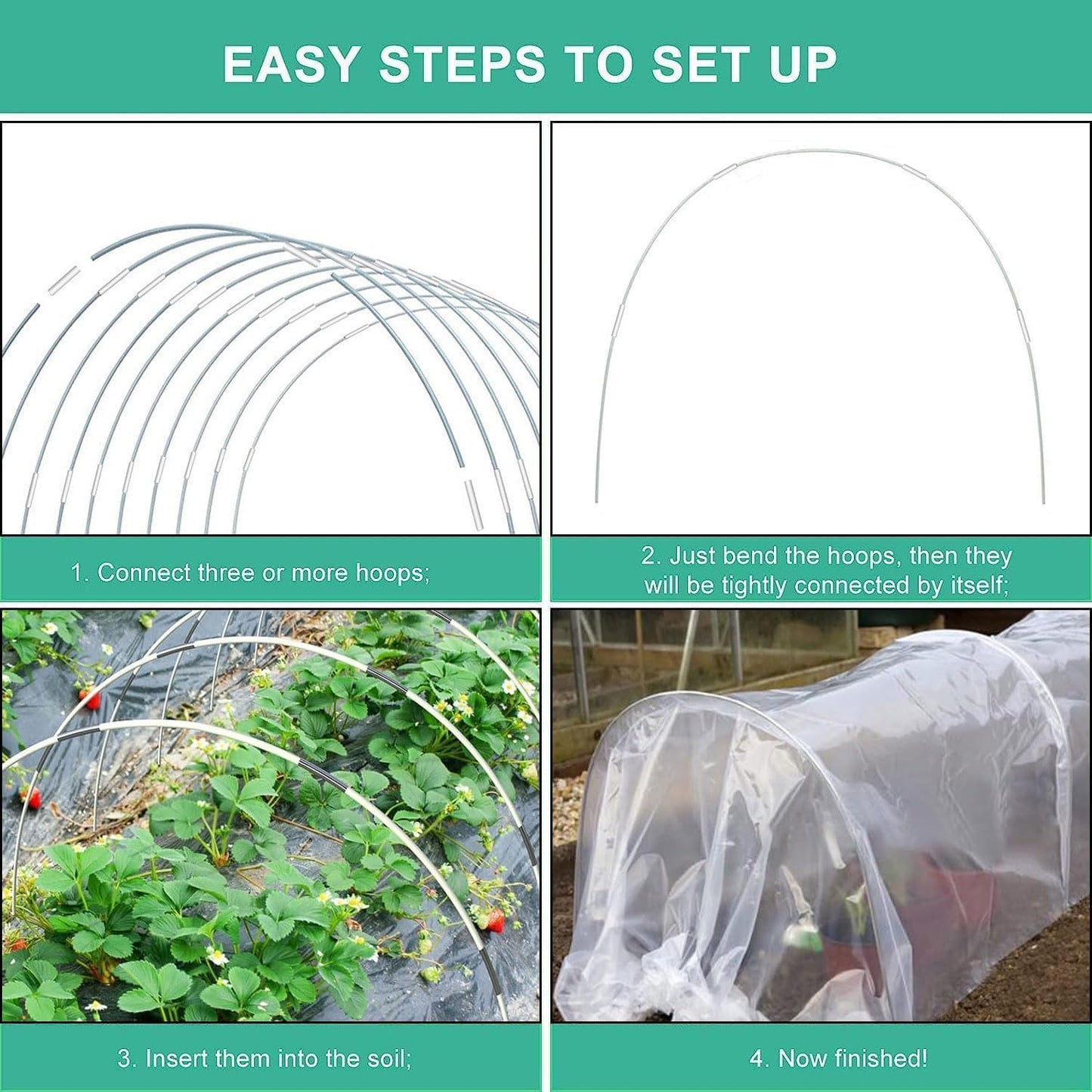 Plant Tunnel Grow Tunnel Garden Vegetable Hoop Frame