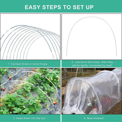 Plant Tunnel Grow Tunnel Garden Vegetable Hoop Frame