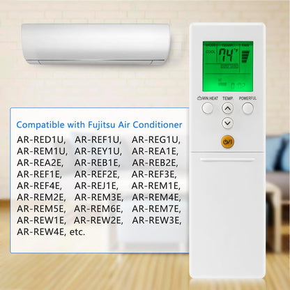 Fujitsu Air Conditioner Heat Pump Replacement Remote Control