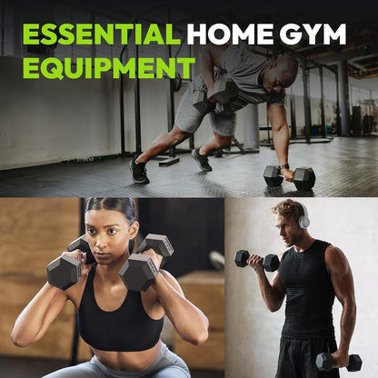 Dumbbell Set - 2X 10kg hex weights