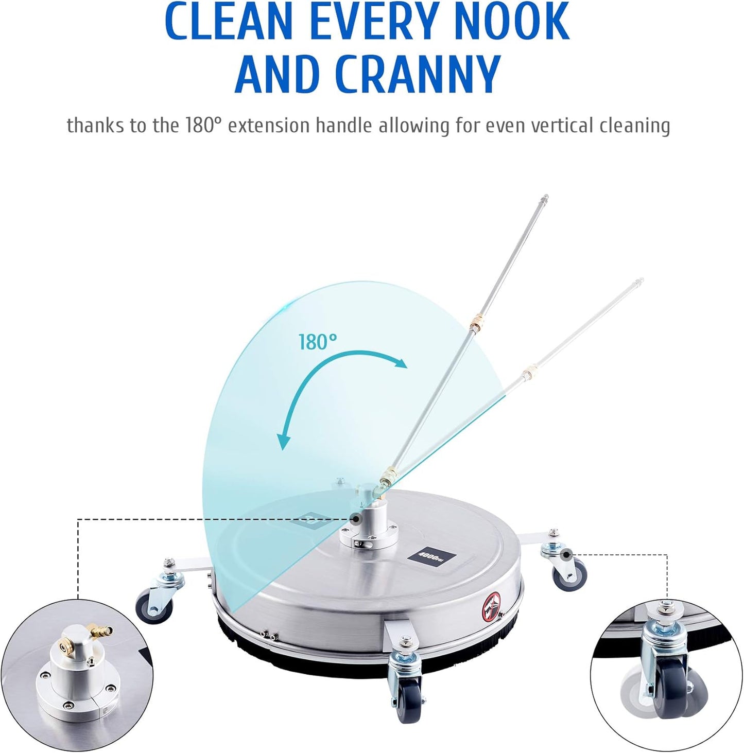 20" Pressure Washer Surface Cleaner