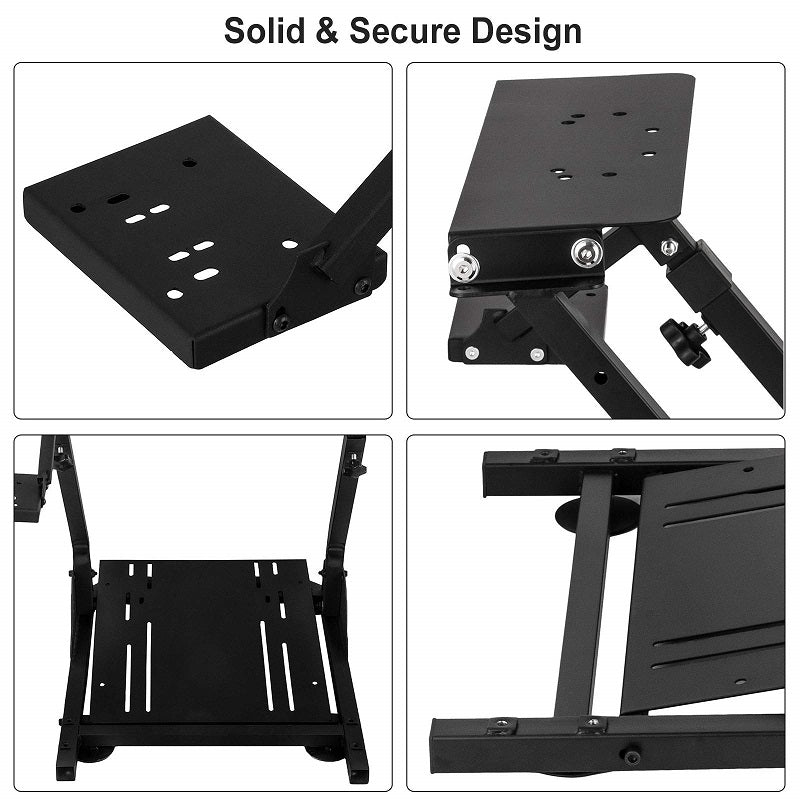 Gaming Racing Simulator Wheel Stand - Black