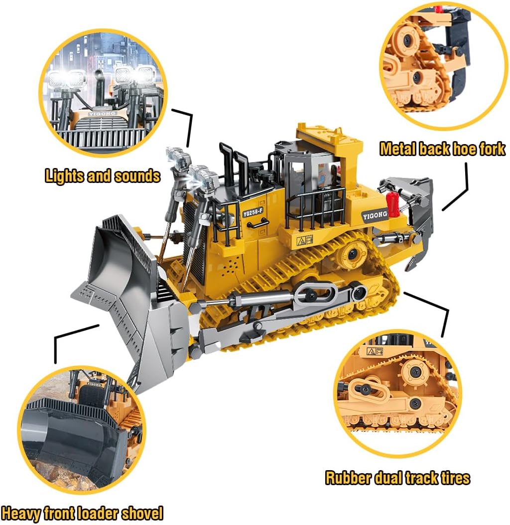 RC Bulldozer Remote Controlled Toys