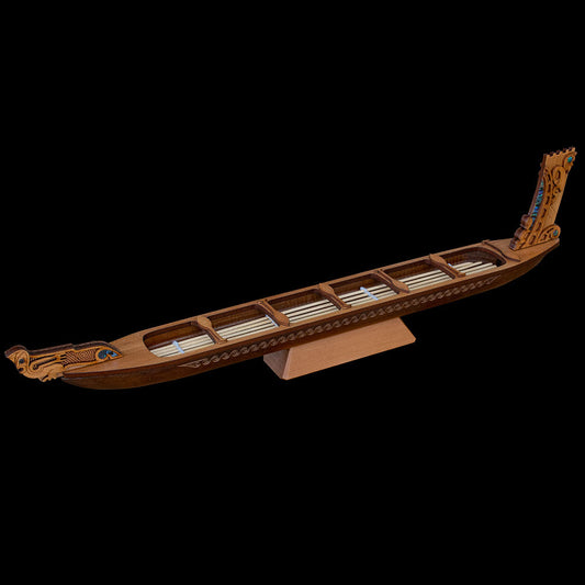 Large Waka War Canoe Sculpture