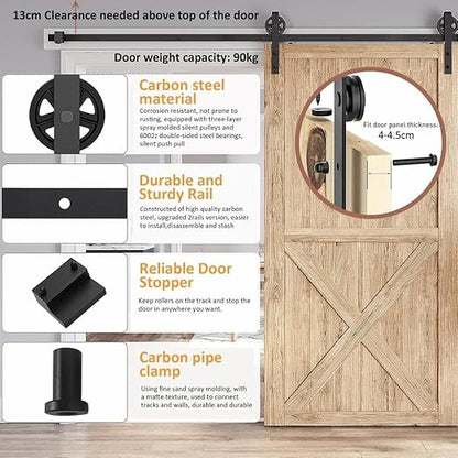 Barn Door Hardware Kit 1.5m