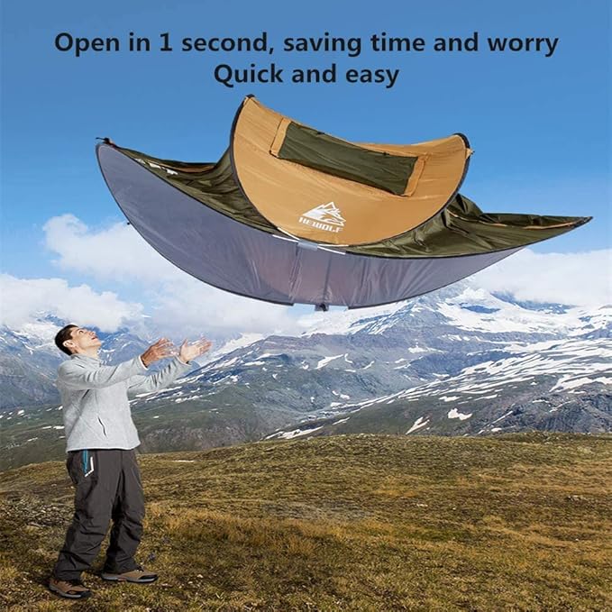 Boat-Shaped Pop-Up Camping Tent Large 260(L) x 150 (W) x 105(H)cm