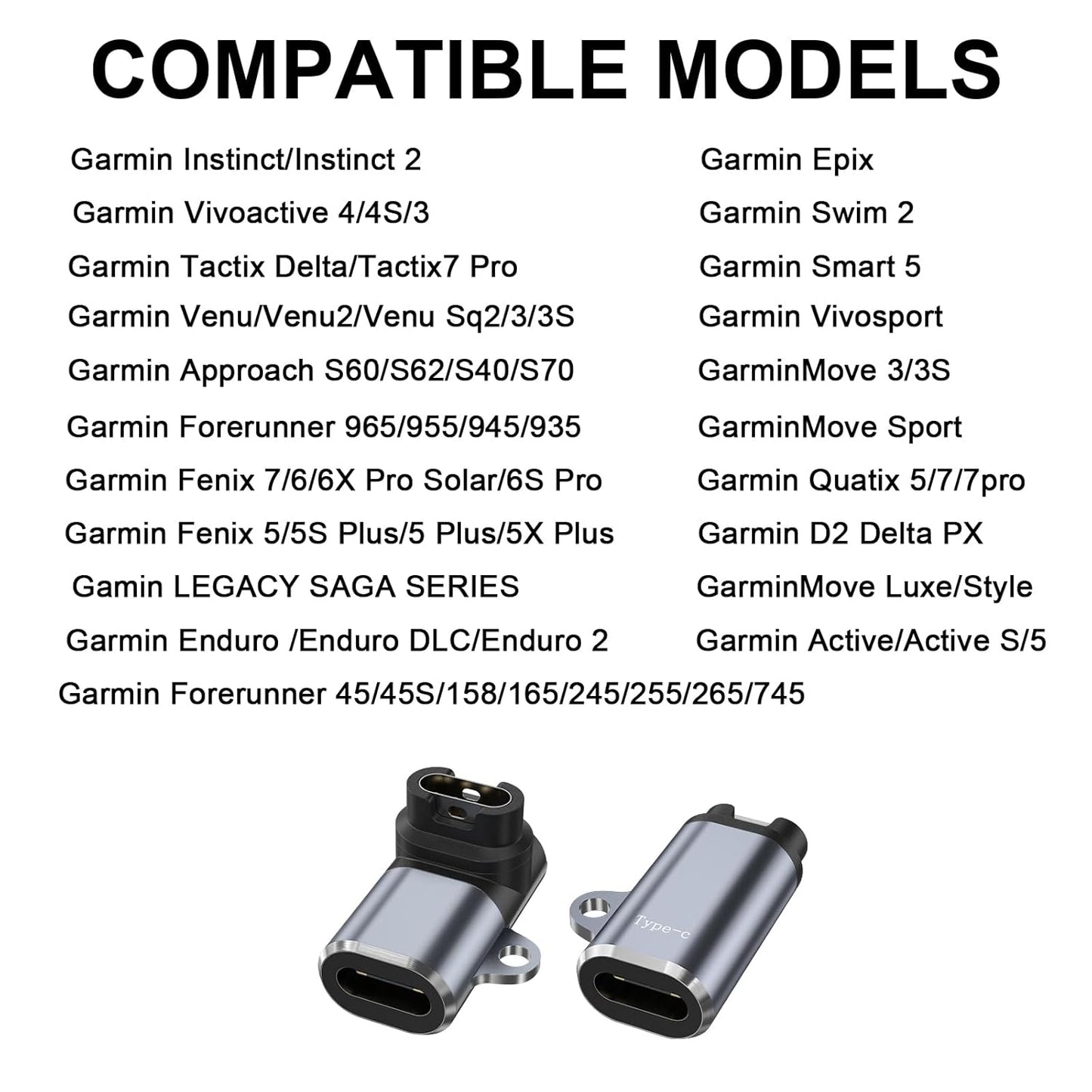 Type-C to Garmin Watch Charging Adapter Charger