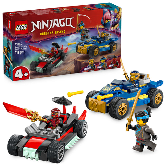 LEGO NINJAGO: Rogue vs Drix Race Car Duel (71840)