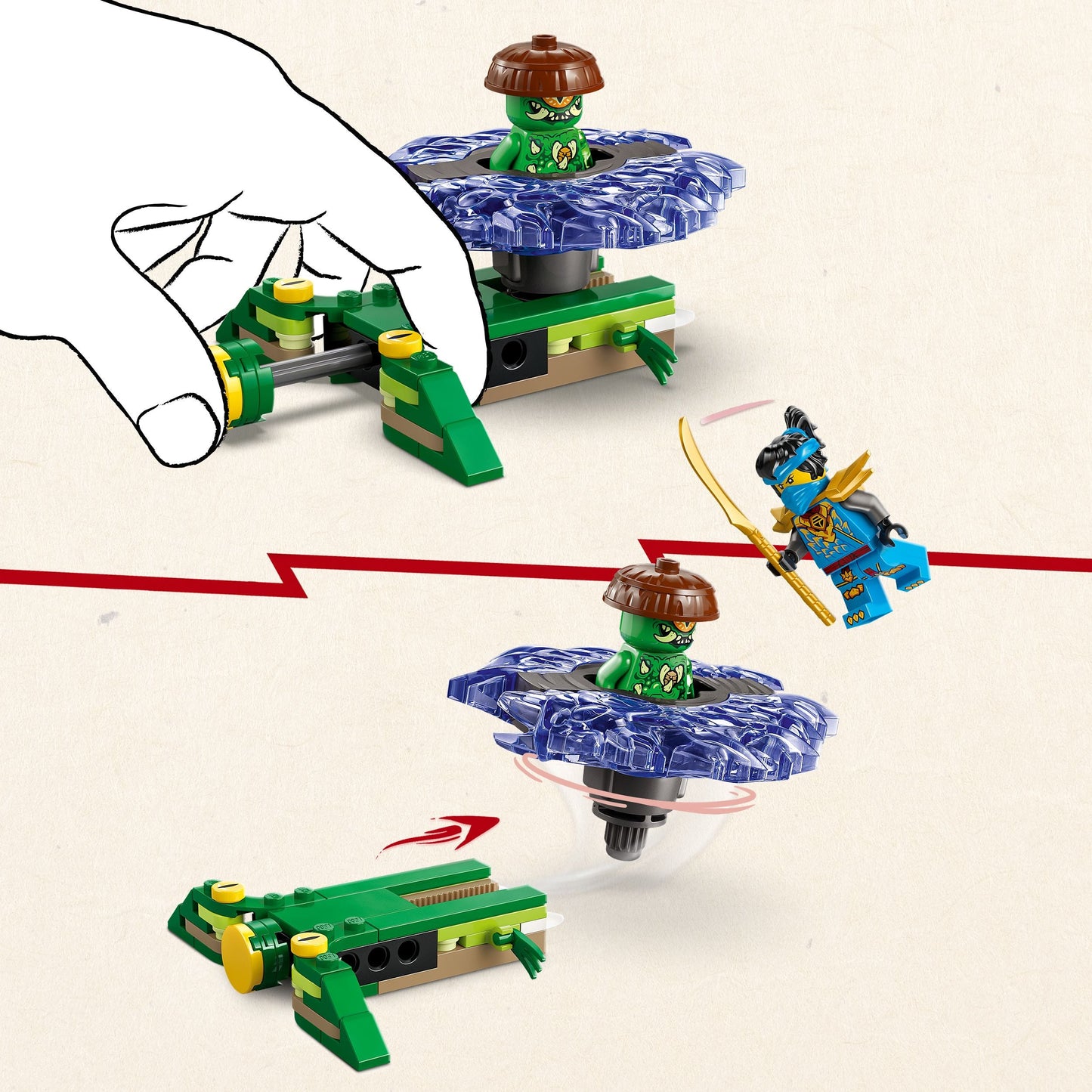 LEGO NINJAGO: Nya vs Mutation Monster Spinner (71849)