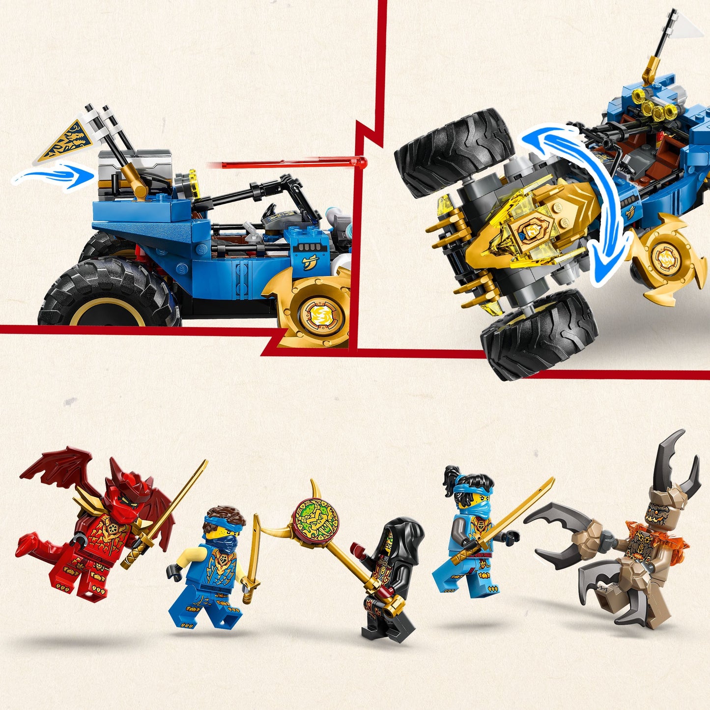 LEGO NINJAGO: Jays Transforming Car (71856)