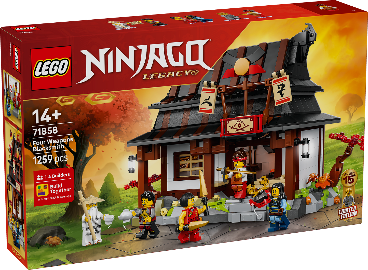 LEGO NINJAGO: Four Weapons Blacksmith 15th Anniversary (71858)
