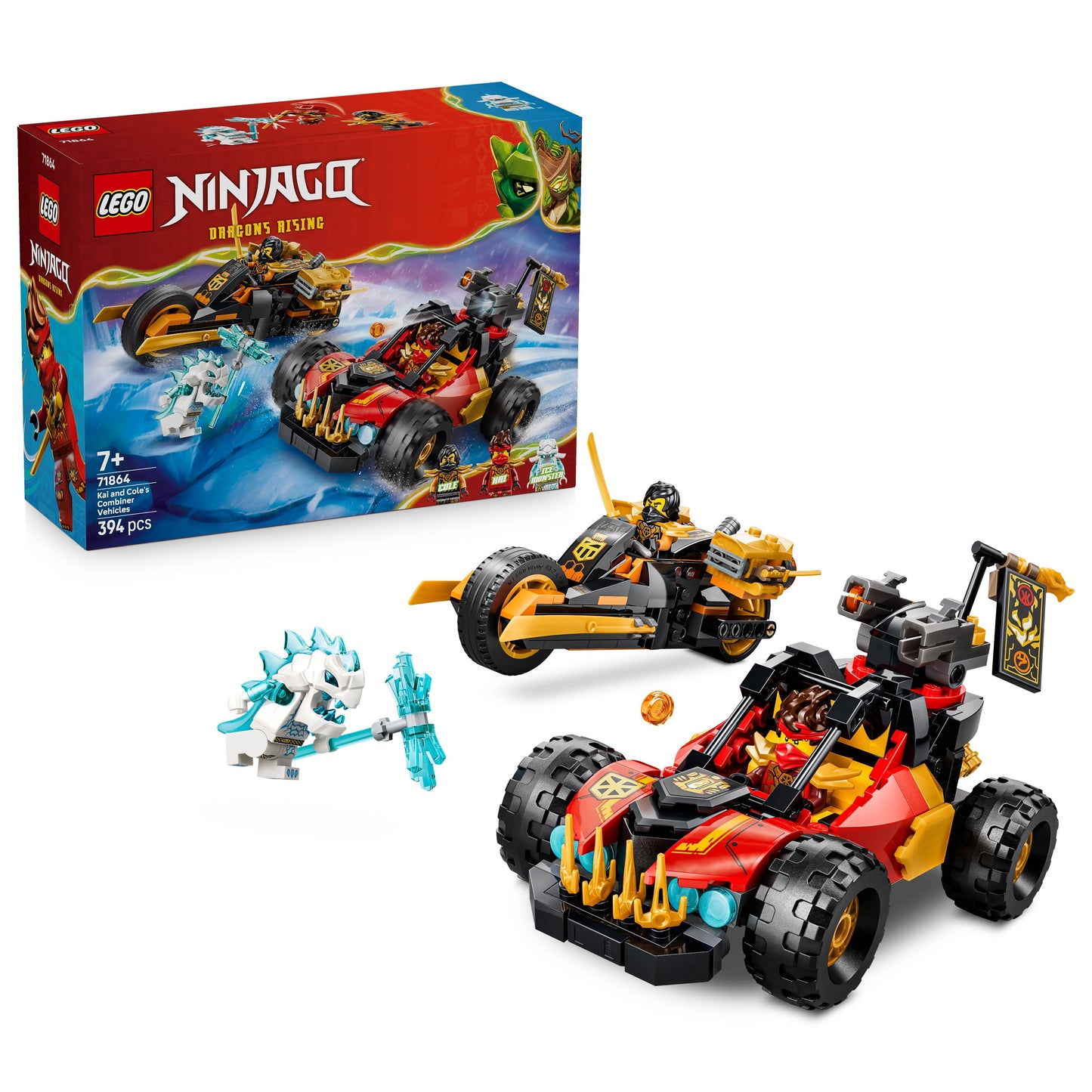 LEGO NINJAGO: Kai and Coles Combiner Vehicles (71864)