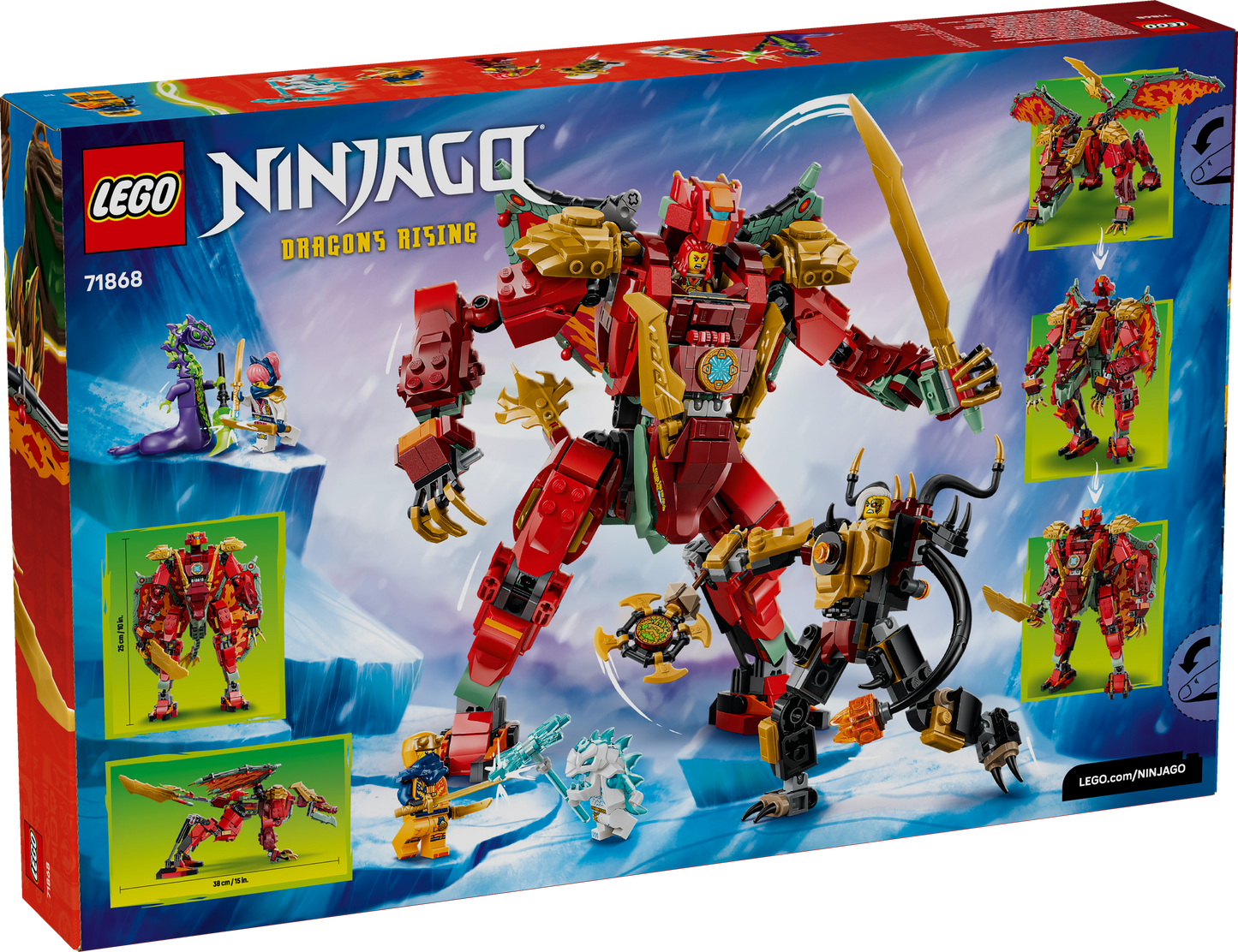 LEGO NINJAGO: Wyldfyre's Transforming Dragon Mech (71868)