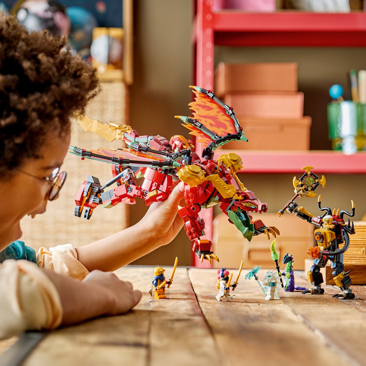 LEGO NINJAGO: Wyldfyre's Transforming Dragon Mech (71868)