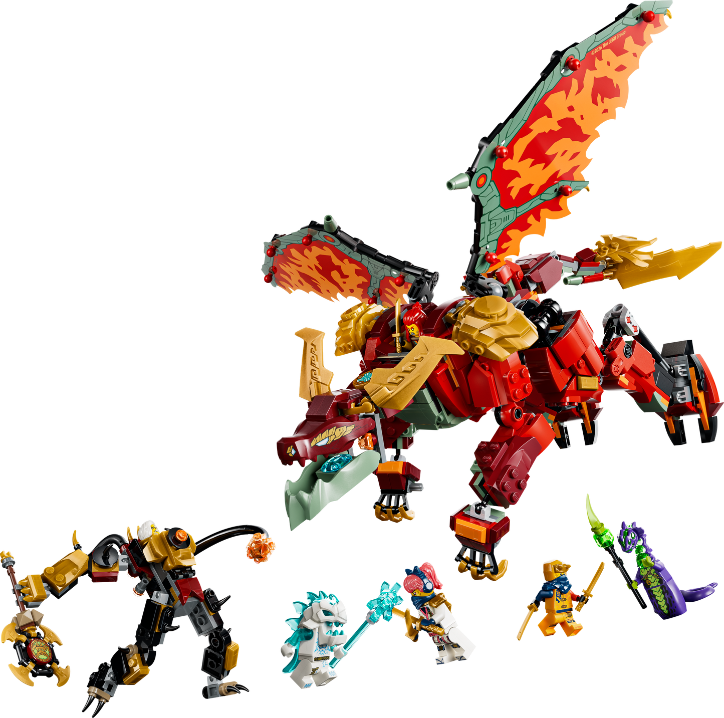 LEGO NINJAGO: Wyldfyre's Transforming Dragon Mech (71868)