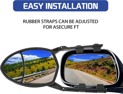 Car Rearview Clamp-On Towing Mirrors