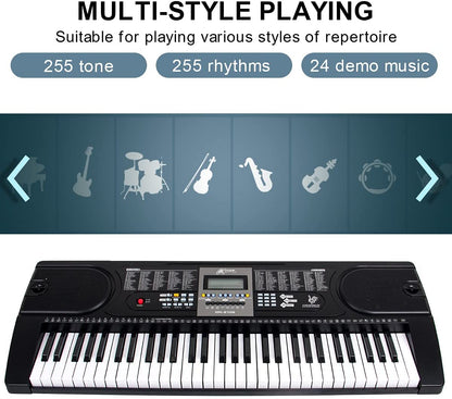 Electronic Keyboard Piano and Piano Stand