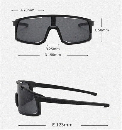ECOTREK Fashion Cycling Sports Sunglasses – Windproof Outdoor Glasses for Men & Women LX03