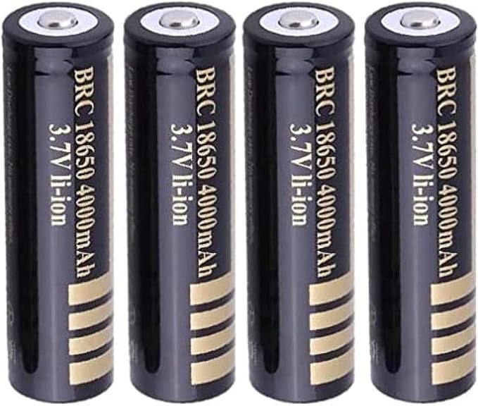 18650 4000mAh 3.7V Rechargeable Lithium Battery (12 Pcs)