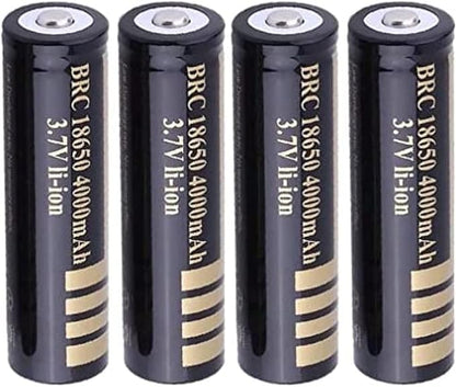 18650 4000mAh 3.7V Rechargeable Lithium Battery (12 Pcs)