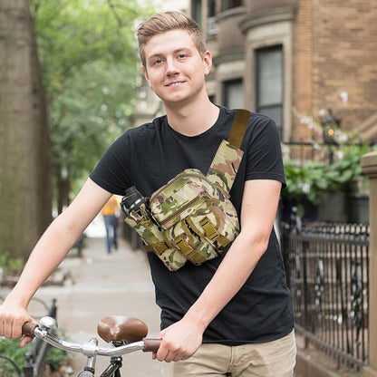 Waterproof Waist Bag with Removable Bottle Pouch - Multi-Pocket Outdoor Sports BL7013