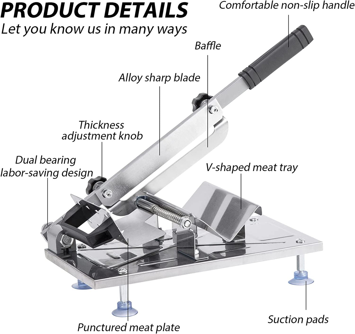 Meat Slicer Stainless Steel Frozen Meat Cutter