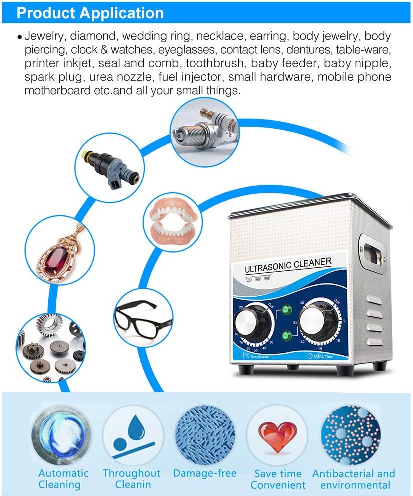 Ultrasonic Cleaner 2L Heated Ultrasonic