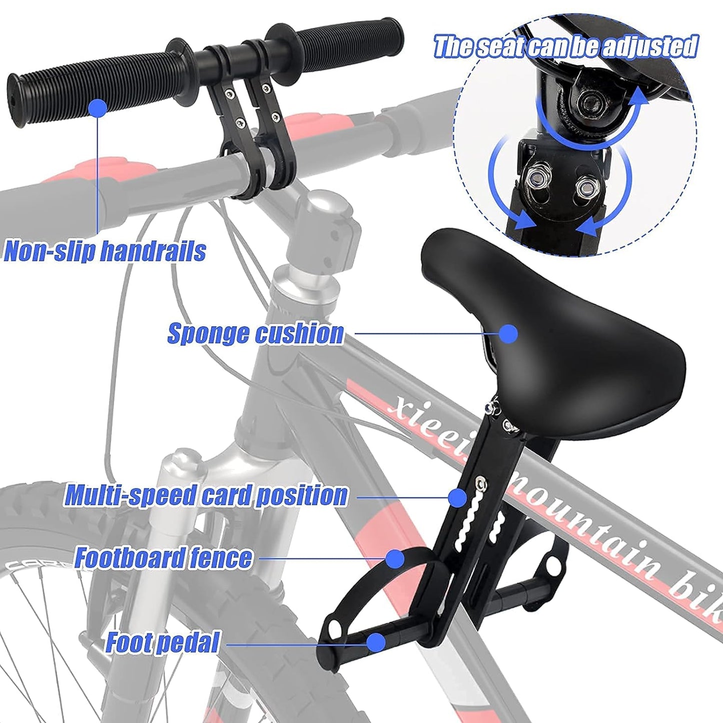 Kids front mount bike seat & Handlebar Seat Child Bike Seat